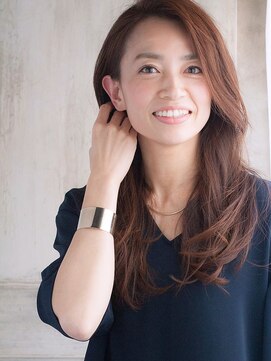 アドラーブル はなみずき店(adorable) 30代40代☆無造作カールのナチュラルセミロング