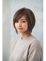 ハバナ 天神(HAVANA)&nbsp;大人かわいい☆小顔前下がりレイヤーボブ×オリーブベージュ