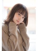 大人可愛い小顔丸みショートボブ黒髪20代30代40代