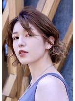 ラウレア(LAULEA)&nbsp;ニュアンスボブパーマ/10代20代30代/ベージュカラー