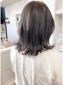 福山市イルミナカラー人気caaryブリーチなしダークグレージュ
