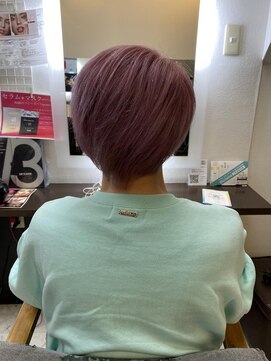 アリオン ツーブロックピンクパープルガーネット