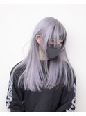 シルバーベージュ#ケアブリーチ#ダブルカラー#髪質改善カラー