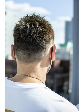 クレドガーデン 吉祥寺店(CRED GARDEN) 爽やかアップバンク×黒髪刈り上げ×バーバースタイル /吉祥寺