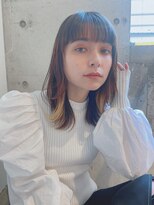 ルービック 京橋(Rubik's)&nbsp;小顔ウルフインナーカラーレイヤーボブ20代30代40代