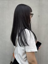 カサネ(casane)&nbsp;ぱつっとロング × 地毛風カラー