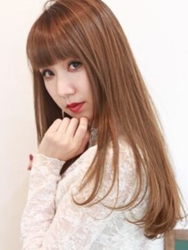 スピガ(SPIGA) ウォームブラウンロング◆縮毛矯正＋oggiottoトリートメント