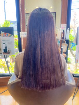 ヘア ショップキャリー 人生初！感動のストレートヘア