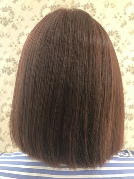 ルシエル バイ カトレアグループ(Le Ciel) 20代前下がりボブ オレンジチョコレート