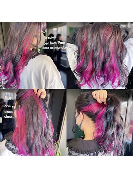 キジ(KIJI) ★フラッシュピンク×インナーカラー★