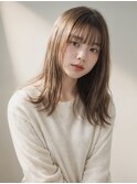 『カット×ブリーチ』　ミルクティーグレージュ