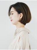 切りっぱなしボブ美髪ピンクブラウン逆三角ベース四角卵形丸型