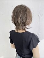 ダブルトーキョー シブヤ(W-TOKYO SHIBUYA)&nbsp;ハイライトグレージュ×ネオウルフボブウルフ　ウルフカット