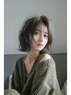 ラナ 新宿(lana) ボブウルフ/シースルーバング/顔まわり/前髪【lana hair 新宿】