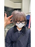 小顔ワンレン縮毛矯正ブリーチ髪質改善ダブルカラー30代40代