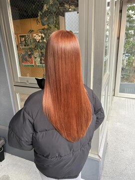 ルフレ 新宿本店2nd(Reflet) オレンジブラウンカラー/髪質改善トリートメント