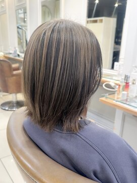 ネオリーブアイム 横浜西口店(Neolive aim) レイヤーボブ横浜バレイヤージュアンブレラカラー【横浜】k