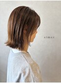 *+aimerが叶える...切りっぱなしボブ×白髪ぼかしハイライト*