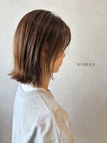 エメ バイ ヘアーポケット(aimer by hair pocket)&nbsp;*+aimerが叶える...切りっぱなしボブ×白髪ぼかしハイライト*