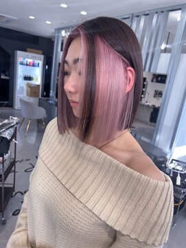 キング 枚方店(K!ng) 縮毛矯正髪質改善ハイライトレイヤーカット枚方美容室エクステ