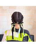 ボブでも出来るヘアリボンアレンジ【東川口　ヘアセット】