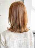 レイヤーカットサイドバング美髪デジタルパーマ#402f0615