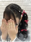 編み込みサイドポニー♪_ゆう