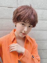 イメチェン/ホワイトブロンド/外ハネボブ/美髪/表参道/髪質改善