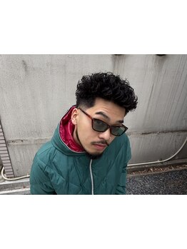 フェードカット×眉毛×シェービング清潔感と男らしさを一度に[本町/men's/メンズパーマ/バーバー/理容室]