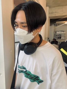 レタッチバイフィフス(RETOUCH by fifth) センターパートニュアンスパーマワンカールパーマ韓国コンマヘア