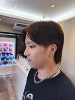 クラネ(CLANE.)&nbsp;メンズウルフカット/ブラウンベージュ