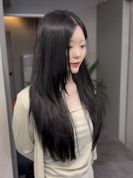 透明感ダークグレージュ