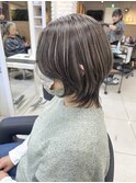 白髪ぼかし/脱白髪染め/白髪/大人女性/髪型/細めハイライト