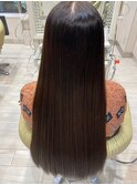 髪質改善レイヤーカットピンクベージュブラウン小顔シースルー