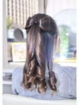 アガール&nbsp;リボンハーフアップ