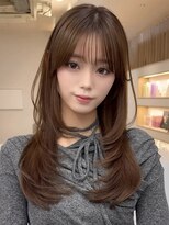 アビー(ABBEY3) 顔まわり顔周り前髪カットミディアムレイヤーロングレイヤー