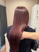 リノスムース(LINO smooth) 髪質改善トリートメント×チェリーピンク