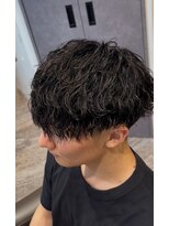 ハレ メンズサロン たまプラーザ(Hale) Hale波巻きツイストスパイラルパーマ刈り上げセンターパート