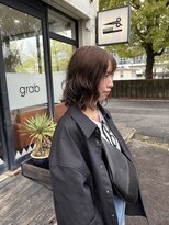 ヘアーサロン グラブ(hair Salon grab)&nbsp;カーキグレージュ×パーマスタイル