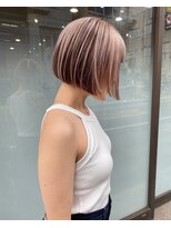 ブリックバイブレイス 千葉 千葉中央(brick by brace)&nbsp;ミルクティーブロンド/ダークブルー/デジタルパーマ/千葉駅