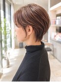 白髪ぼかし/大人ショート/ハンサムショート/ハイライト