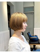 リディー(Lidee)&nbsp;Lidee前上がりボブミルクティーブロンド