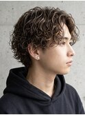 サーフカールサーフバックセンターパートウルフシャドウパーマ