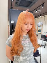 ゼロヨンハチ(048) orange beige/ケアブリーチ/ハイトーン/夏カラー