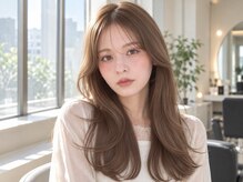 ブリーチなしでも透明感たっぷり♪ダメージに配慮した上品な艶カラー！