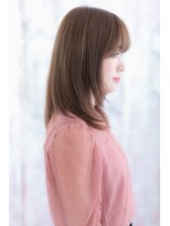 ミック ヘアアンドビューティー 大山店(miq Hair&Beauty) フェザーバングが大人かわいい…ミディアムウルフレイヤーb