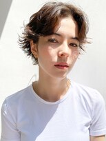 ピークアブー 銀座並木通り(PEEK-A-BOO)&nbsp;【デザインパーマ】ハンサムショート×ニュアンスパーマ