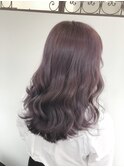 毛先ふんわり可愛いナチュラルセミロングクセ毛風パーマ