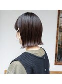 シンプルミディボブ