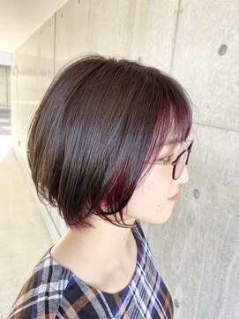 ヘアーアンドメイク ルシア(hair&make Lucia) インナーフレーム・インナーカラーベリーピンク